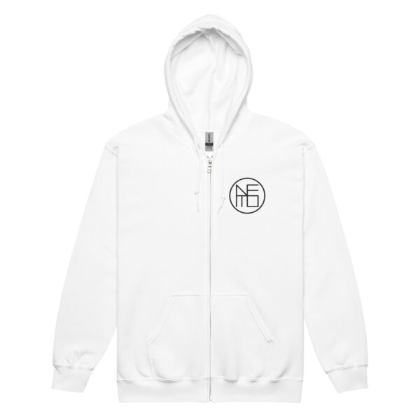 Hoodie with black embroidered logo - Image 4