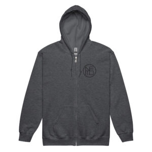 Hoodie with black embroidered logo - photo 1 of 4