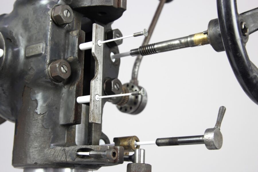 Exploded Bridgeport - photo 10 of 13, kinetic sculpture by Nemo Gould