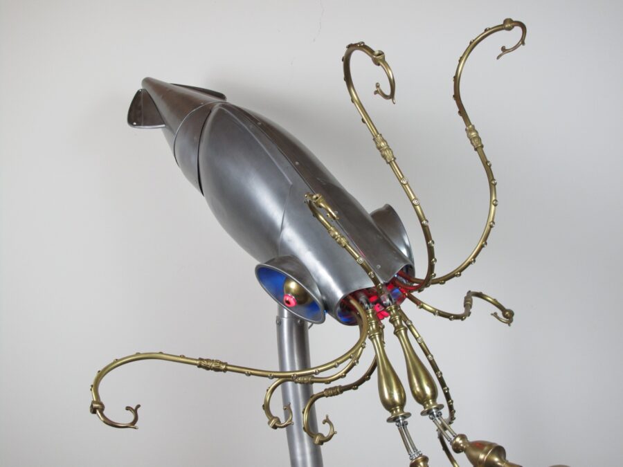 Giant Squid - photo 2 of 7, kinetic sculpture by Nemo Gould
