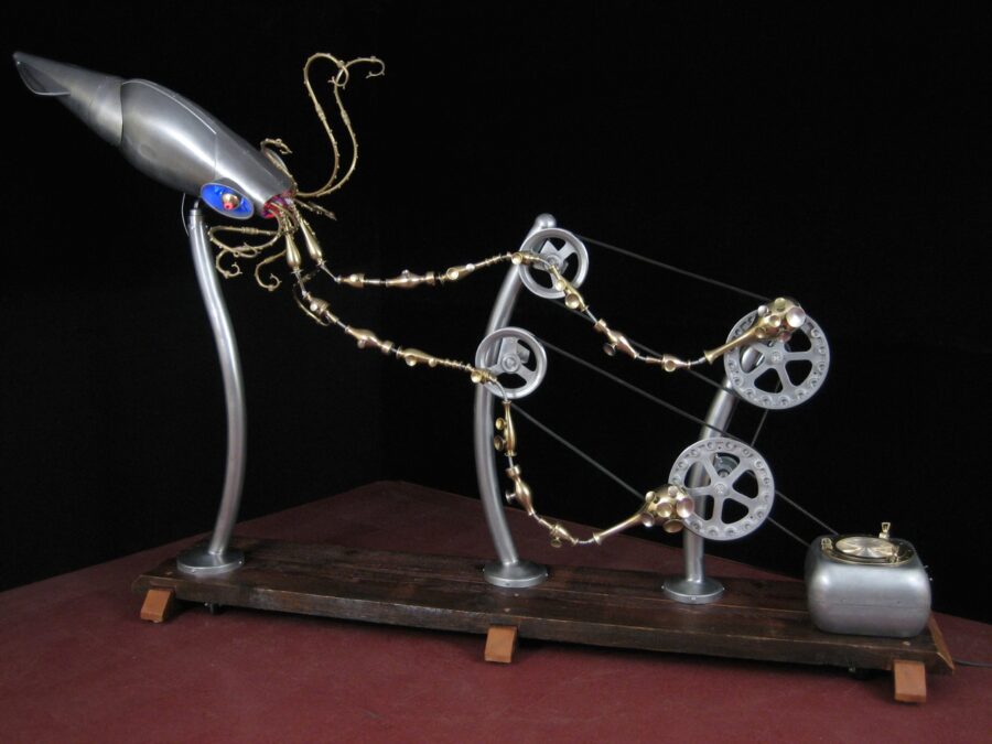 Giant Squid - photo 3 of 7, kinetic sculpture by Nemo Gould