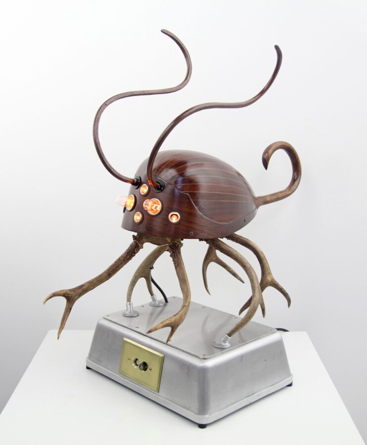 Mandolinsect - photo 1 of 3, kinetic sculpture by Nemo Gould