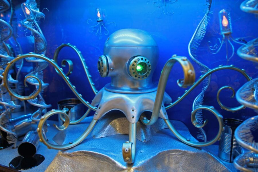 Octopus for Monterey Bay Aquarium - photo 3 of 5, kinetic sculpture by Nemo Gould