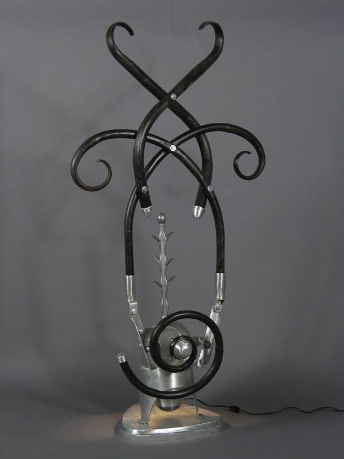 Spirals, kinetic sculpture by Nemo Gould