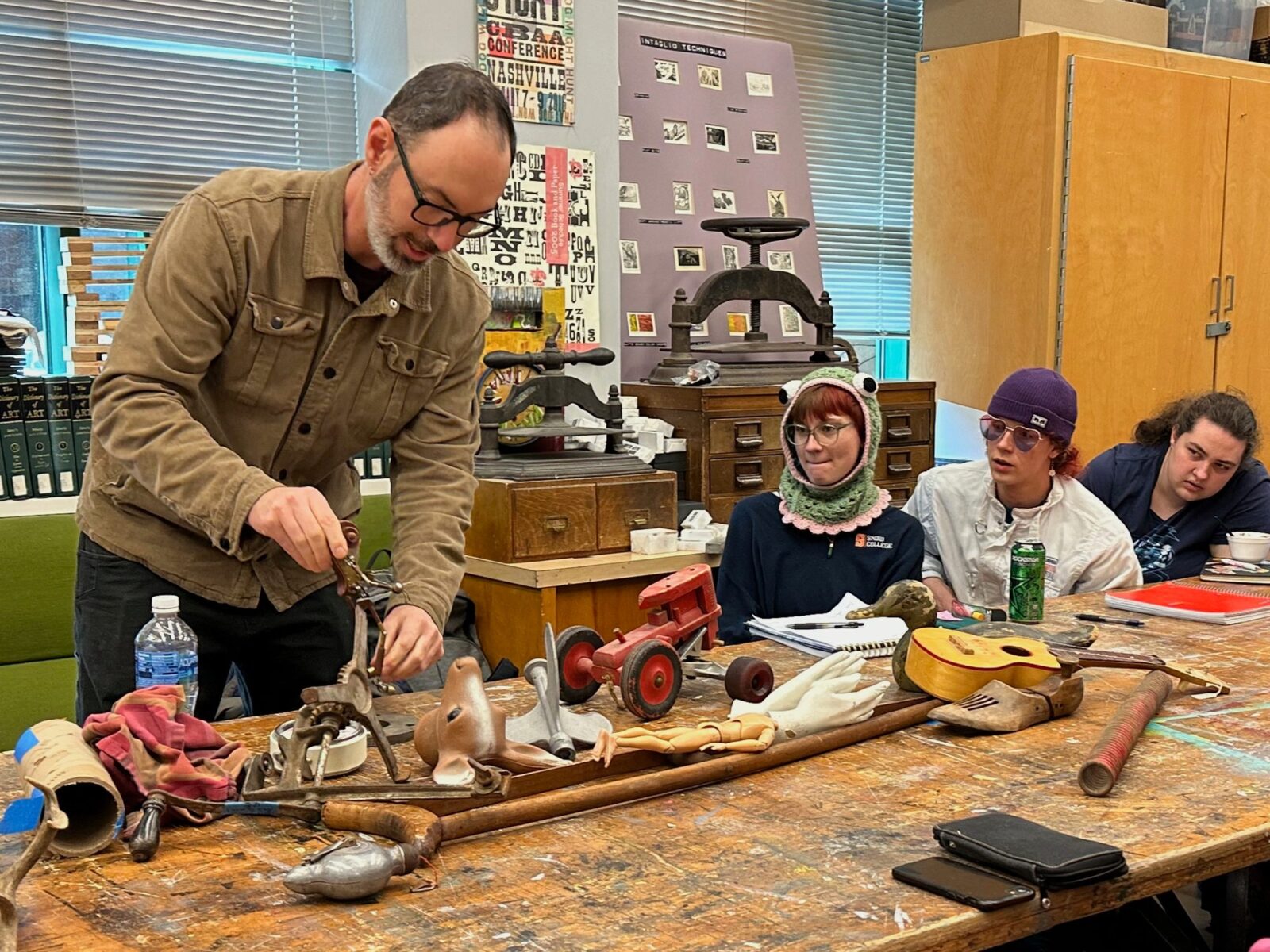 Showing students how found parts come together